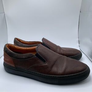 Frye Men's Owen Gore loafers brown leather slip on Size 10.5 1516